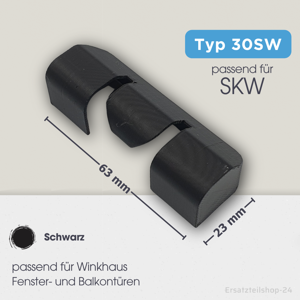 Abdeckkappen Scherenlagerkappe Sicherungskappe, passend für Winkhaus Fenster Beschlag - weiß braun schwarz