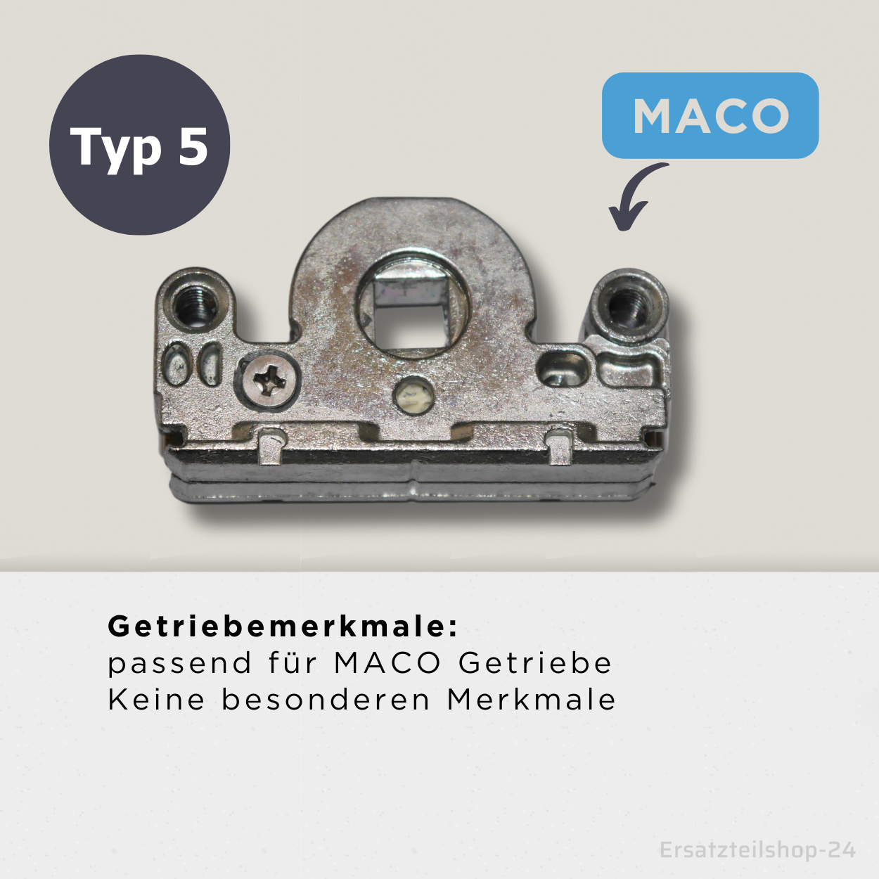 MACO Ersatzteil, Austausch - Getriebe für Fenster / Balkontüre Beschlag Ersatzteile
