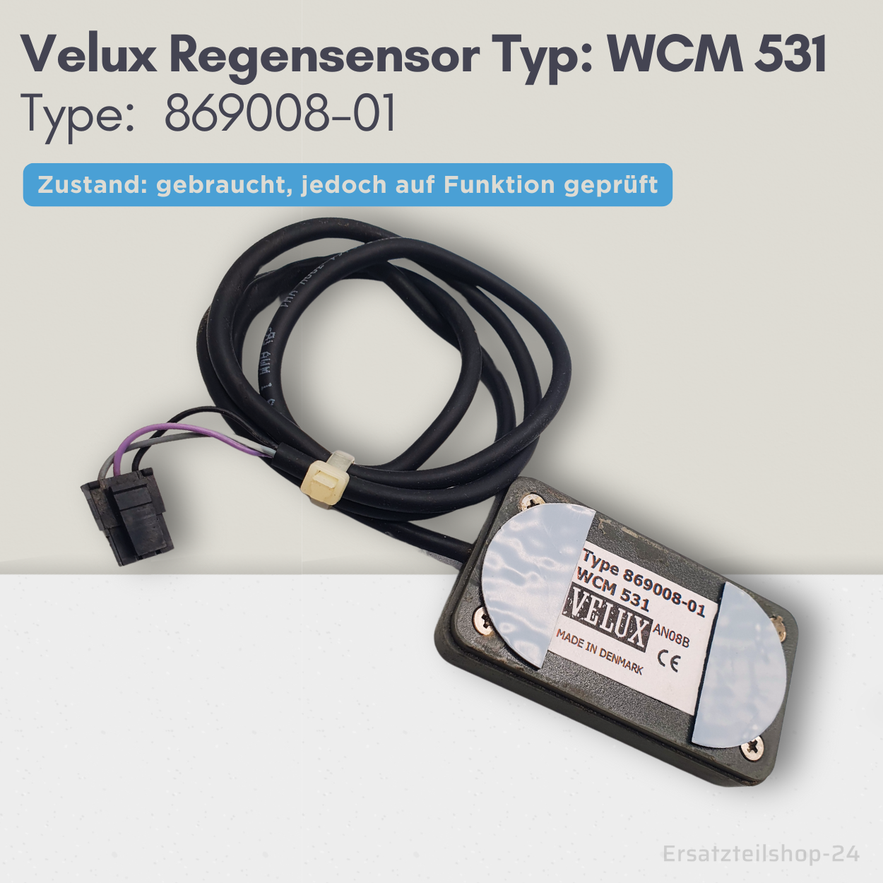 VELUX Regensensor Typ WCM 531 Type 869008-01 für Velux Integra Dachfenster, gebraucht #586