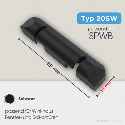 Abdeckkappen Scherenlagerkappe Sicherungskappe, passend für Winkhaus Fenster Beschlag - weiß braun schwarz