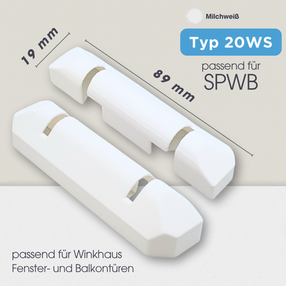 Abdeckkappen Scherenlagerkappe Sicherungskappe, passend für Winkhaus Fenster Beschlag - weiß braun schwarz