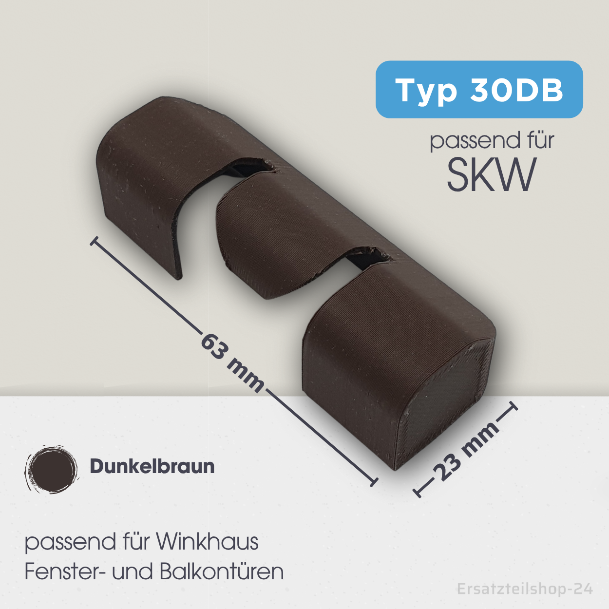 Abdeckkappen Scherenlagerkappe Sicherungskappe, passend für Winkhaus Fenster Beschlag - weiß braun schwarz