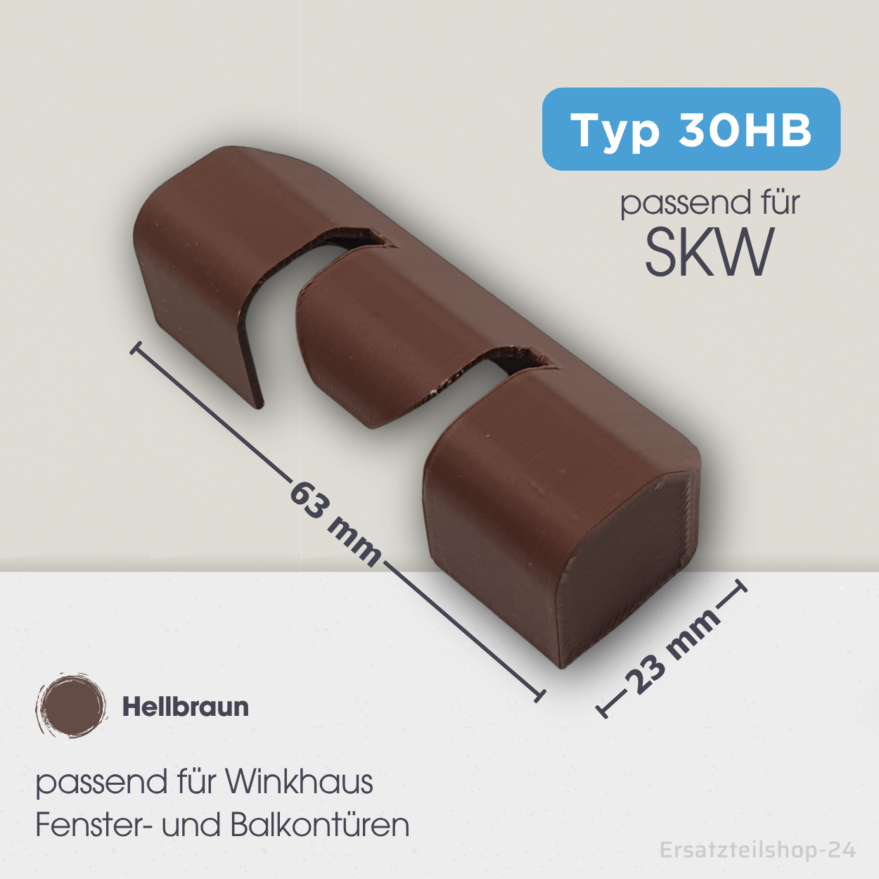 Abdeckkappen Scherenlagerkappe Sicherungskappe, passend für Winkhaus Fenster Beschlag - weiß braun schwarz