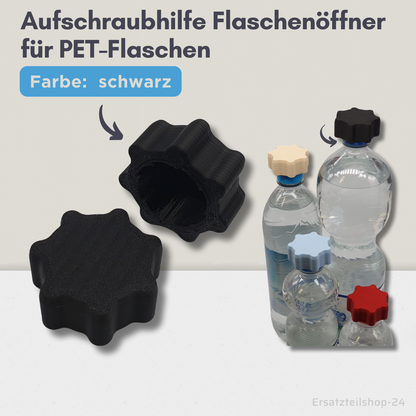 PET Aufschraubhilfe, Flaschenöffner Hilfe für Schraubverschluss, 6 Farben zur Wahl