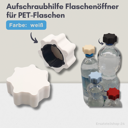 PET Aufschraubhilfe, Flaschenöffner Hilfe für Schraubverschluss, 6 Farben zur Wahl