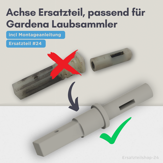 Achse, Ersatzteil passend für Gardena Laubsammler 03565 - Teil #24