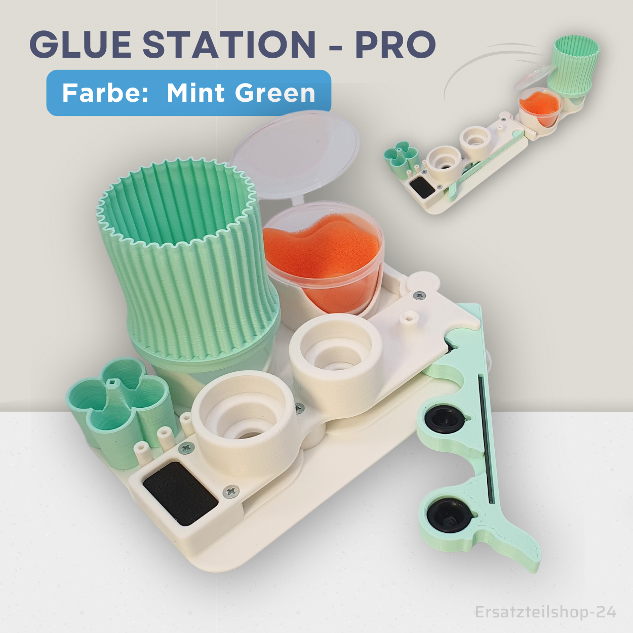 Glue Station - PRO, Halterung für Klebeflaschen u. Bastelkleber, 12 Farben wählbar