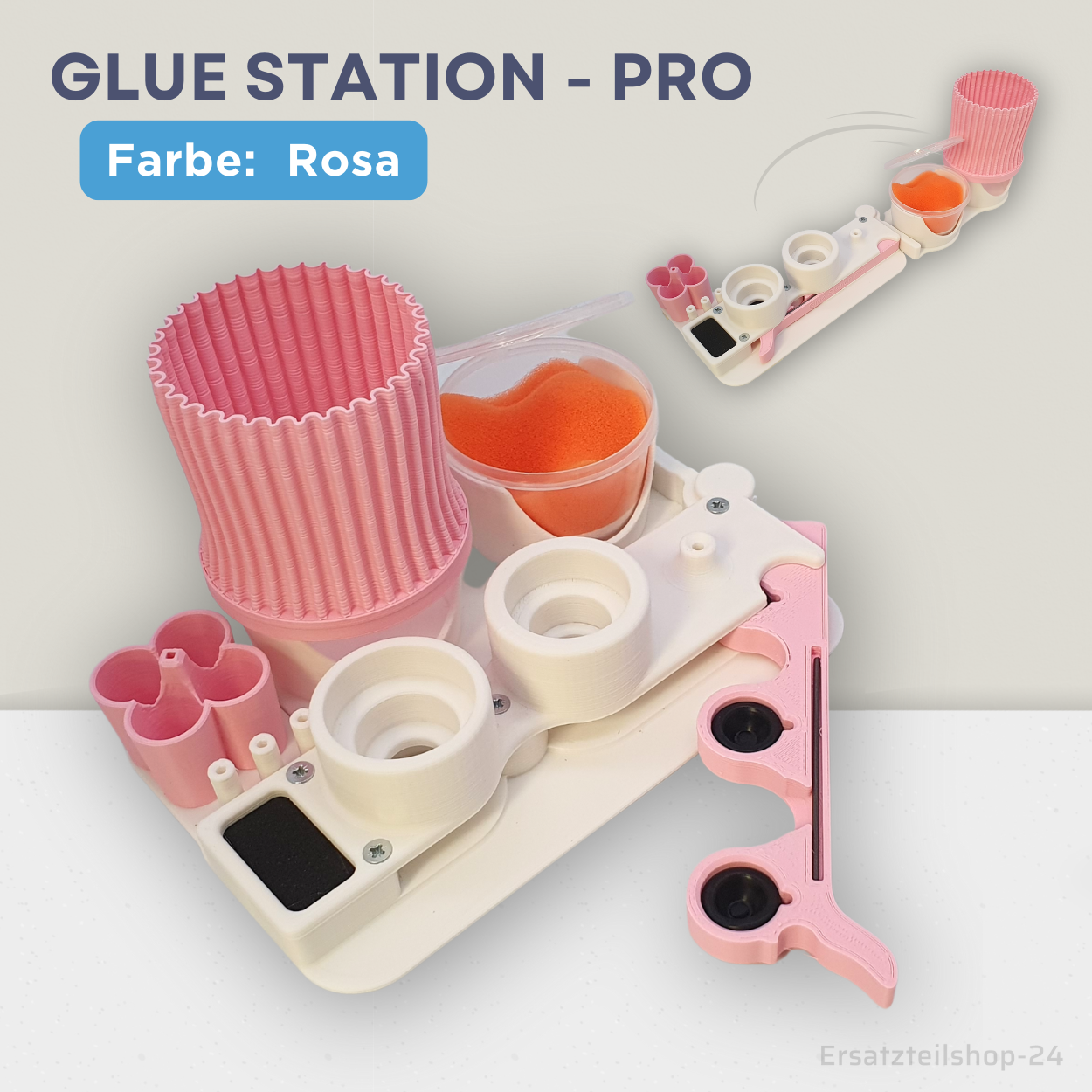 Glue Station - PRO, Halterung für Klebeflaschen u. Bastelkleber, 12 Farben wählbar