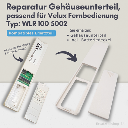 Reparatur Gehäuse, passend für Velux Fernbedienung WLR 100 5002