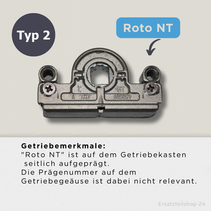 Ersatz Fenstergetriebe, 9 verschiedene Typen: ROTO, MACO, Winkhaus, Siegenia - Beschlag Ersatzteil,