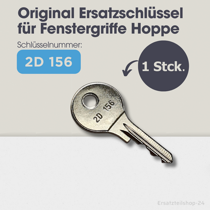 Ersatzschlüssel f. HOPPE Fenstergriffe, H001, 2W153, 2D156