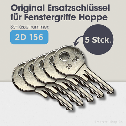 Ersatzschlüssel f. HOPPE Fenstergriffe, H001, 2W153, 2D156