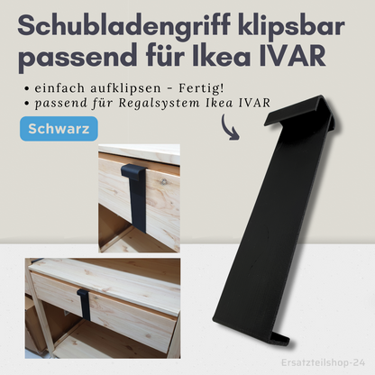 Schubladengriff - klipsbar, passend für IKEA Regalsystem IVAR