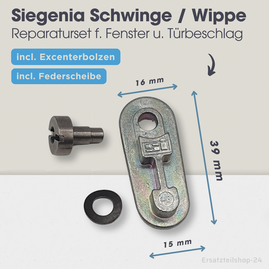 Original SI Siegenia Beschlag Ersatzteil, Schwinge Wippe Reparatur Set Kippriegel