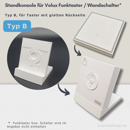 Standkonsole freistehend, passend für VELUX INTEGRA Funk-Wandschalter KLI 310, 311, 312, 313
