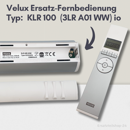 Velux Ersatz Fernbedienung KLR 100 in OVP, (3LR A01 WW) io-homecontrol®-kompatibel