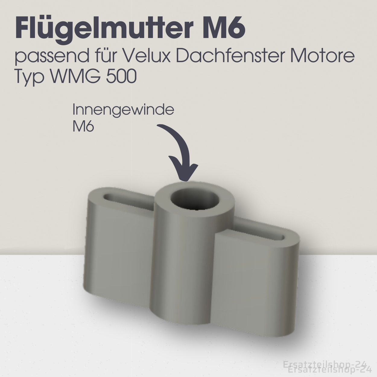 Flügelmutter Ersatzteil passend für Velux Dachfenster Motor WMG 500