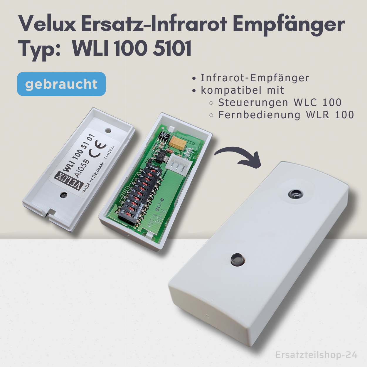 R?cepteur WLI100 Infrarouge Velux - La boutique du volet R?cepteur WLI100 Infrarouge Velux - La boutique du volet