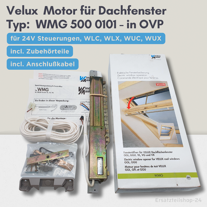 VELUX Motor, WMG 500 01 01, für Dachfenster, Ersatzteil in OVP  #521