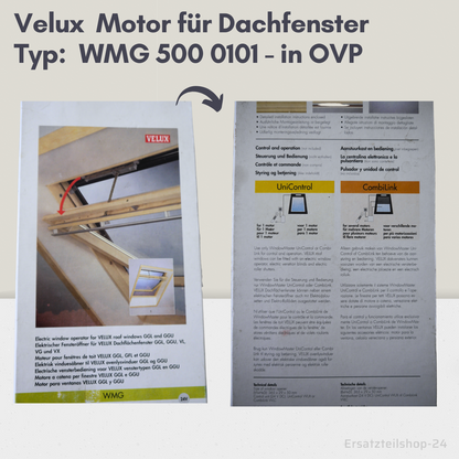 VELUX Motor, WMG 500 01 01, für Dachfenster, Ersatzteil in OVP  #521