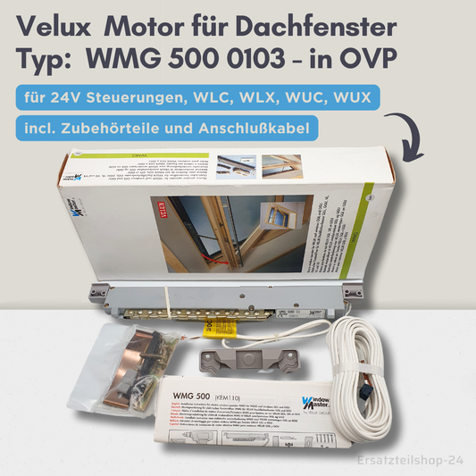 VELUX Motor, WMG 500 01 03, für Dachfenster, Ersatzteil in OVP  #523