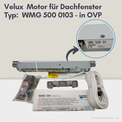 VELUX Motor, WMG 500 01 03, für Dachfenster, Ersatzteil in OVP  #523