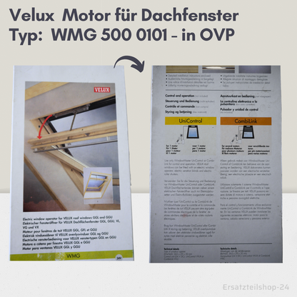 VELUX Motor, WMG 500 01 03, für Dachfenster, Ersatzteil in OVP  #523