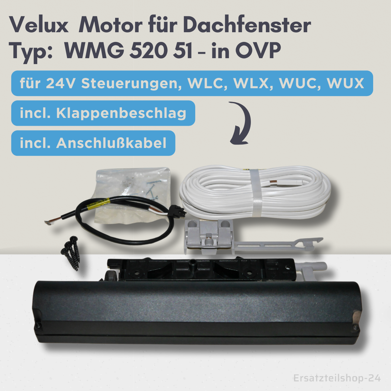 VELUX Motor WMG 520 51 01 F r Dachfenster In OVP 549 velux-motor-wmg-520-51-01-f-r-dachfenster-in-ovp-549