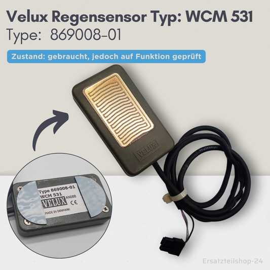 VELUX Regensensor Typ WCM 531  Type 869008-01 für Velux Integra Dachfenster, gebraucht  #586