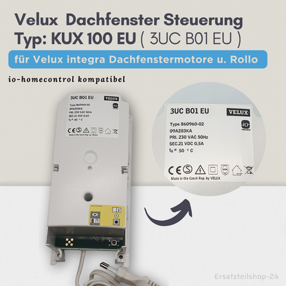 Velux Steuerung KUX 100 EU, Typ 3UC B01 EU, io kompatibel, in OVP  #543