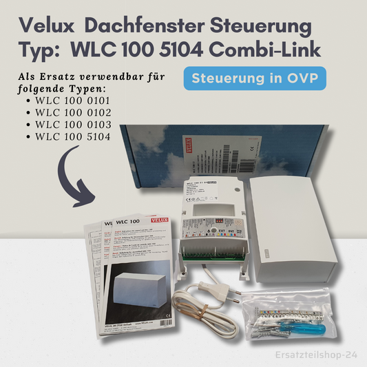 Velux Steuerung WLC 100 5104, für 3 Dachfenster Motore, Ersatz in OVP