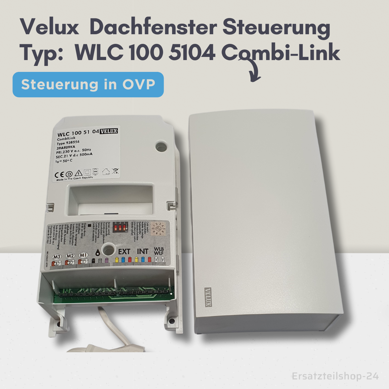 Velux Steuerung WLC 100 5104, für 3 Dachfenster Motore, Ersatz in OVP