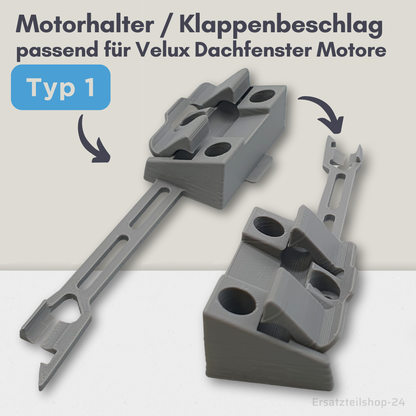 Auswahl Motorhalter Klappenbeschlag passend für Velux Dachfenster Motor WMG 510 520 WCM 531