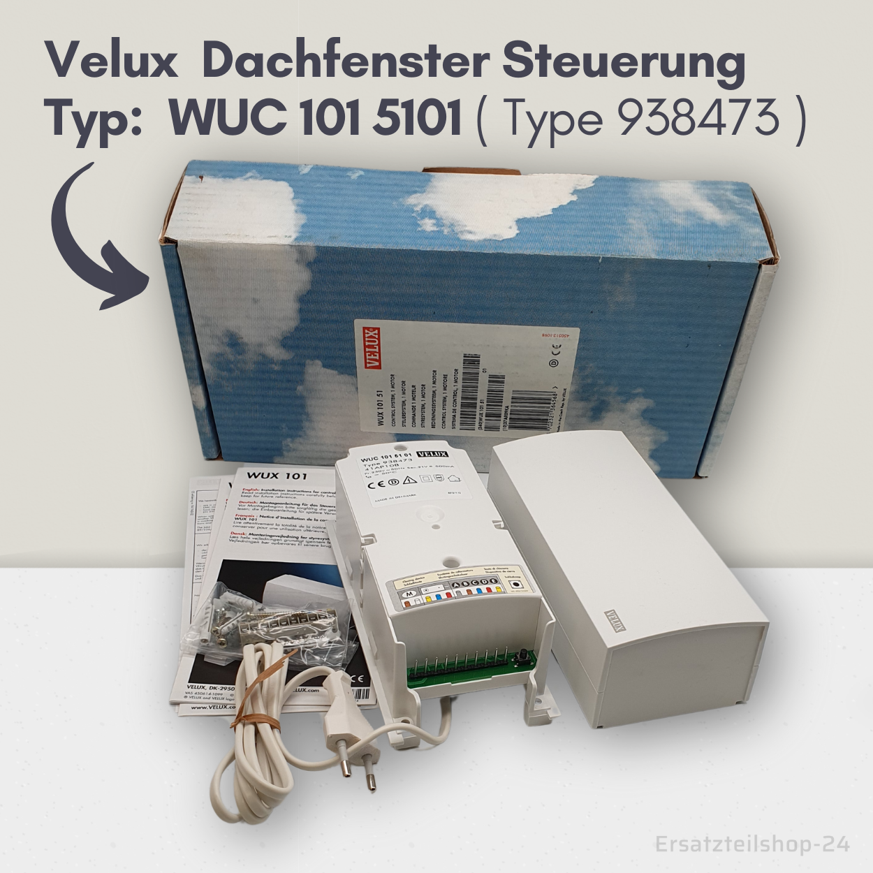 Velux Steuerung WUC 101 5101, Typ 938473 für 1 Motor, in OVP  #548