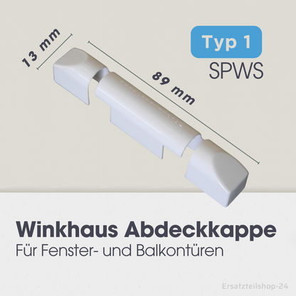 Winkhaus Abdeckkappe, Auswahl 4 Typen Scherenlagerkappe, Sicherungskappe, für Fenster